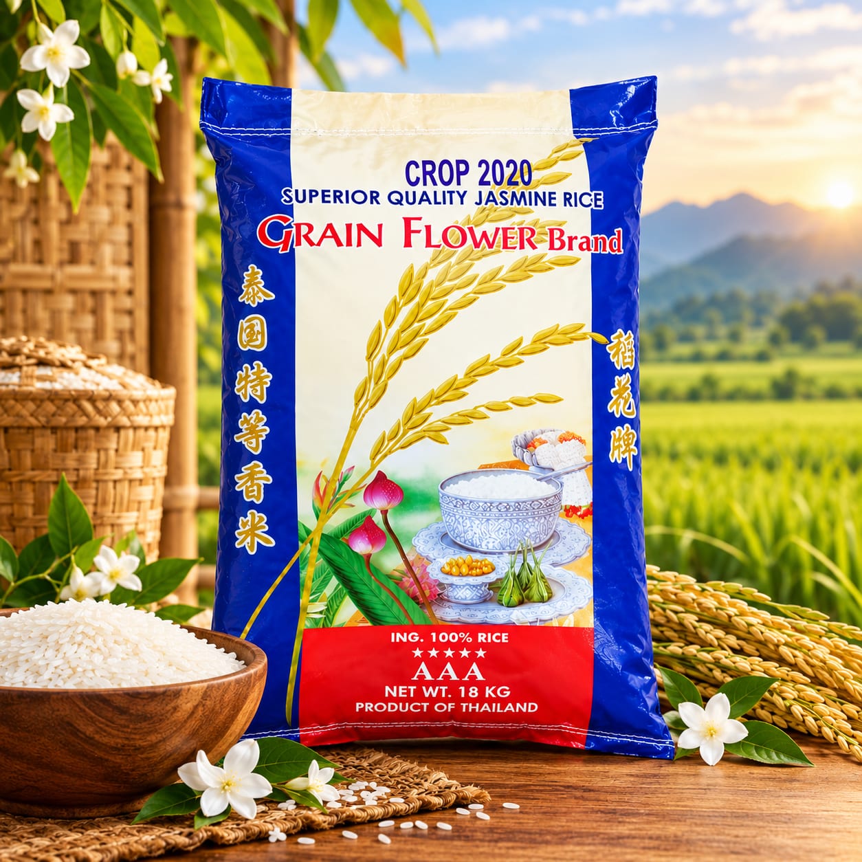 GRAIN FLOR ARROZ PERFUMADO 18KG