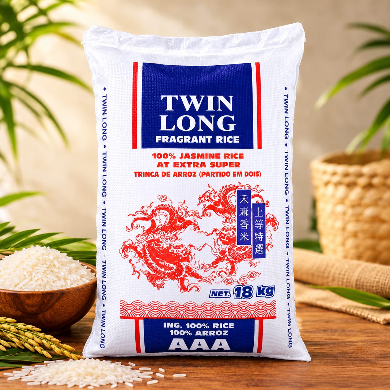 TWIN LONG ARROZ PARTIDO EM DOIS 18 KG